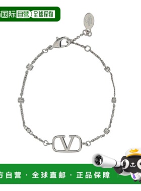VALENTINO 女士手链手镯 WJ0W24YCW68S SS2025 灰色 徽标手链