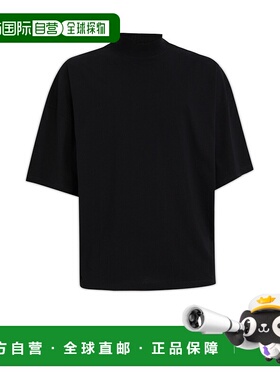 JIL SANDER 男士T恤 J21GC0005J45084001 CO 黑色半高领