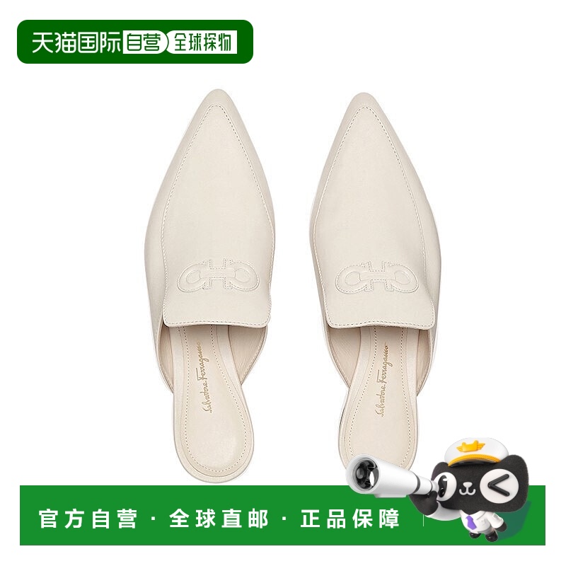 FERRAGAMO 菲拉格慕女士GANCINI低跟鞋凉拖鞋/0732754CALF