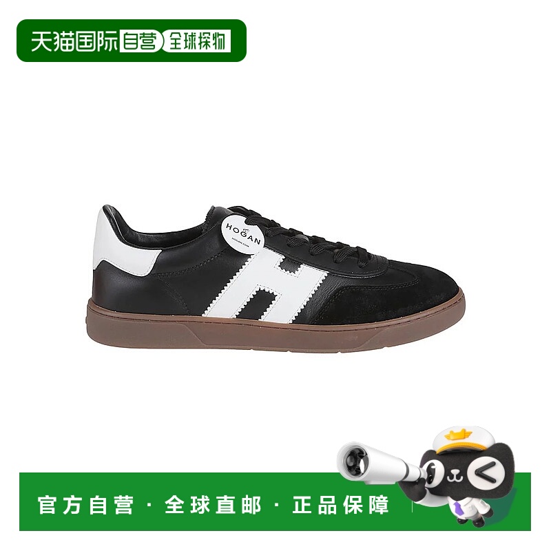 1h可退 HOGAN 男士运动鞋 HXM6470FB60QDA-0 SS2025 黑色 Hogan S