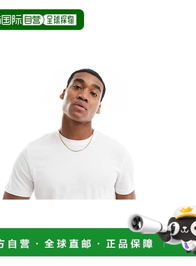 1h可退 潮奢 New Look 纽洛克 男士 水手领合体款T恤(白色)上衣