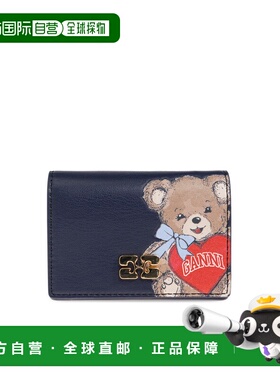GANNI 女士卡包 B301013111804096 SS2026 深蓝色 Card holder ma