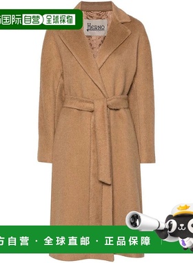 HERNO 女士外套 33420CA000549D2157 AW2024 棕色 长袖大衣