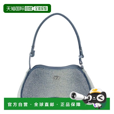 DIESEL 女士单肩包 X10201P6803H8457 AW2025 蓝色 Diesel 'Play