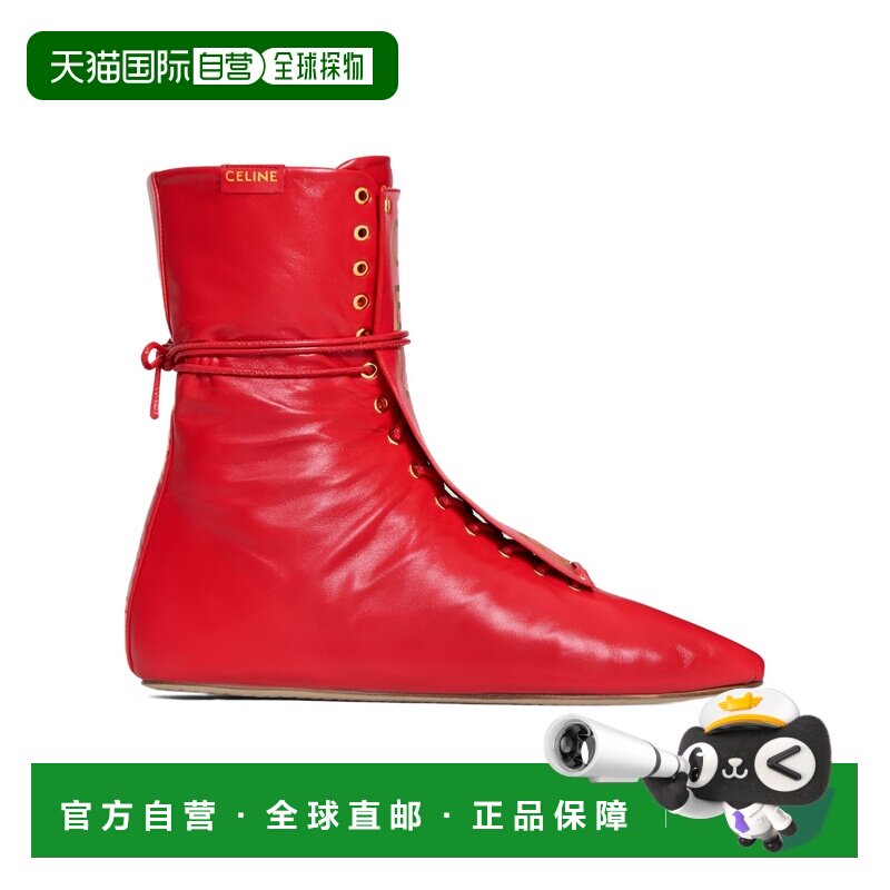 CELINE 女士高跟鞋 366535272C27BR SS2026 红色 BALLET HIGH系带图片