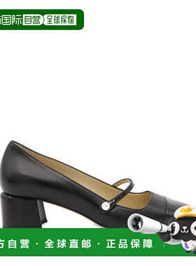 1h可退 潮奢 Jimmy Choo 周仰杰 女士 鞋跟黑色高跟鞋 ELISA45PTZ