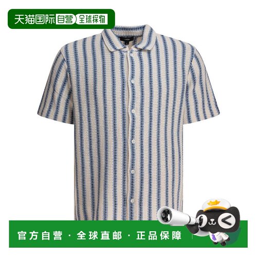 VINCE 男士 短袖衬衫 M09839923A blue蓝色 舒适时尚