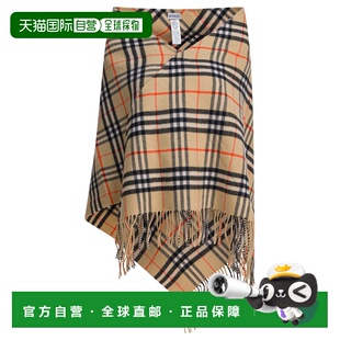 AW2025 浅棕色 女士大衣 BANDANA MED 8113128 BURBERRY