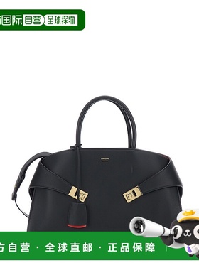 1h可退 潮奢 Salvatore Ferragamo 菲拉格慕 女士 'Hug' 黑色带Lo