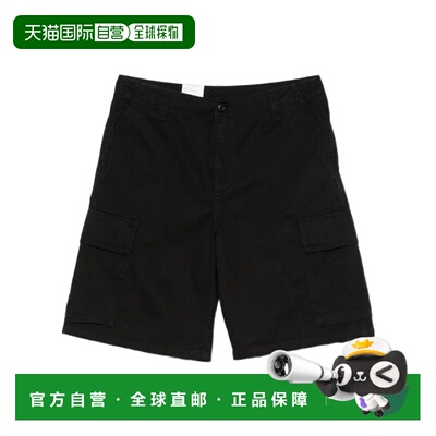 1h可退 CARHARTT WIP 男士短裤 I0365058906 SS2026 黑色 腰带环