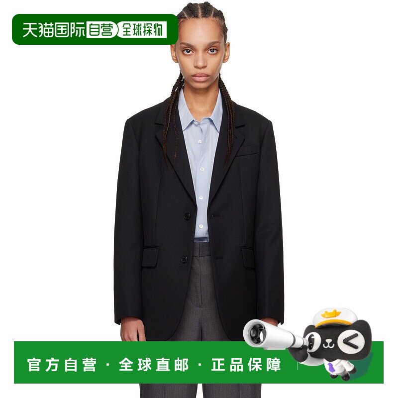 1h可退 潮奢 Dunst 女士 黑色 2-Button Wool 西装外套 UDJA5A102