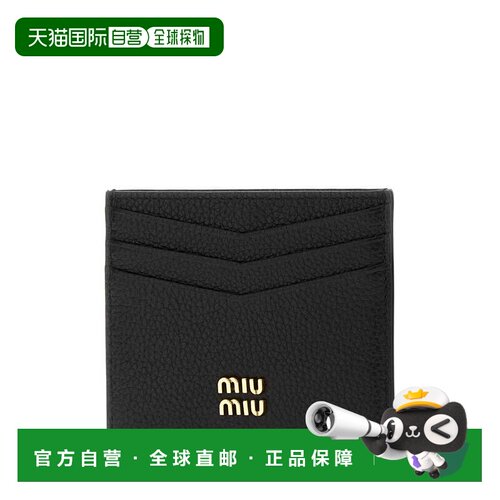MIU MIU 女士钱包 5MC002ADT7F0002 AW2026 黑色 Black leather c