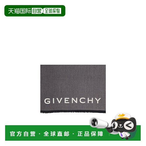 GIVENCHY 男士围巾 BG00AAG00V091 SS2025 黑色