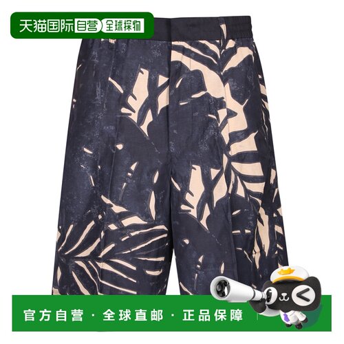 EMPORIO ARMANI 男士亚麻短裤 EM005874AF13812F1047休闲裤中裤