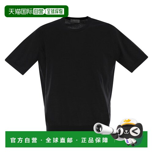 John Smedley 男士 短袖T恤 KEMPTON black黑色 舒适时尚