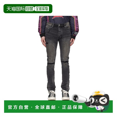 KSUBI 男士牛仔裤 MSP25DJ019BLACK SS2025 黑色