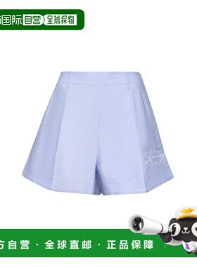 GIVENCHY 女士短裤 BW515GG1ZE453 SS2025 蓝色 腰带环短裤