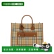 Printed BURBERRY canvas AW2025 花色 女士手提包 8109792A9534