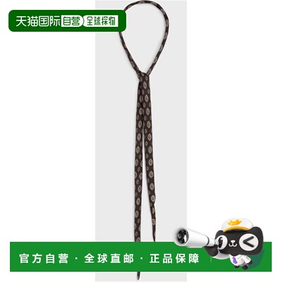 CELINE 女士围巾 2AWS3986V19BR AW2023 棕色 Thin scarf in silk