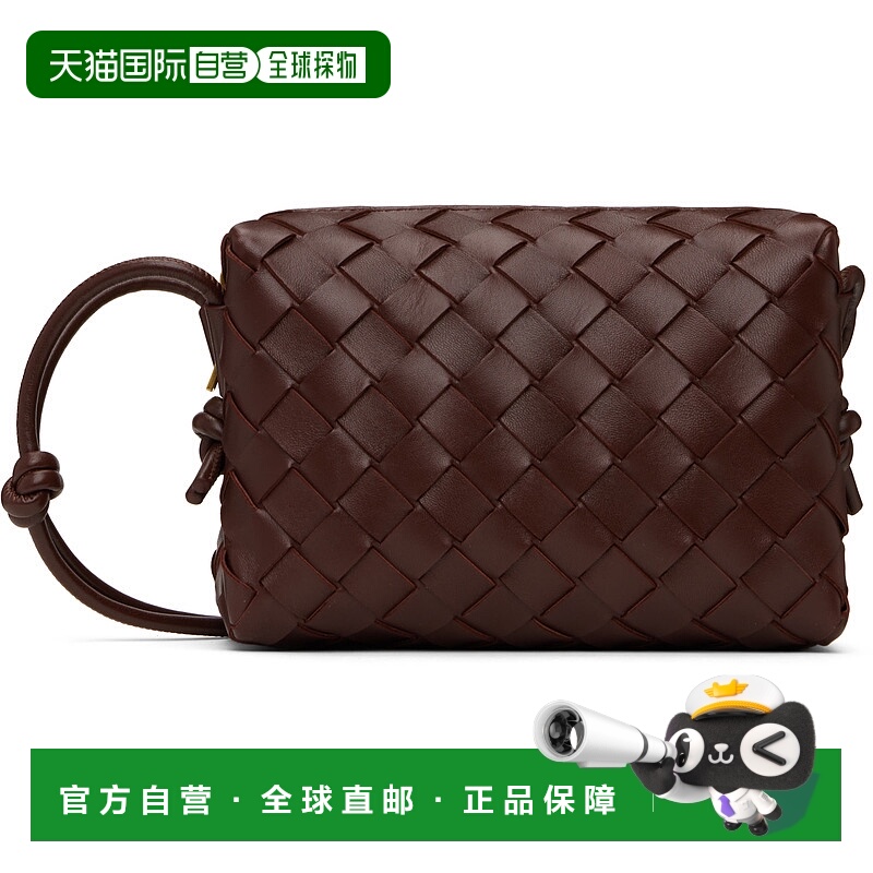 1h可退 潮奢 Bottega Veneta 葆蝶家 女士 棕色迷你 Loop 相机包