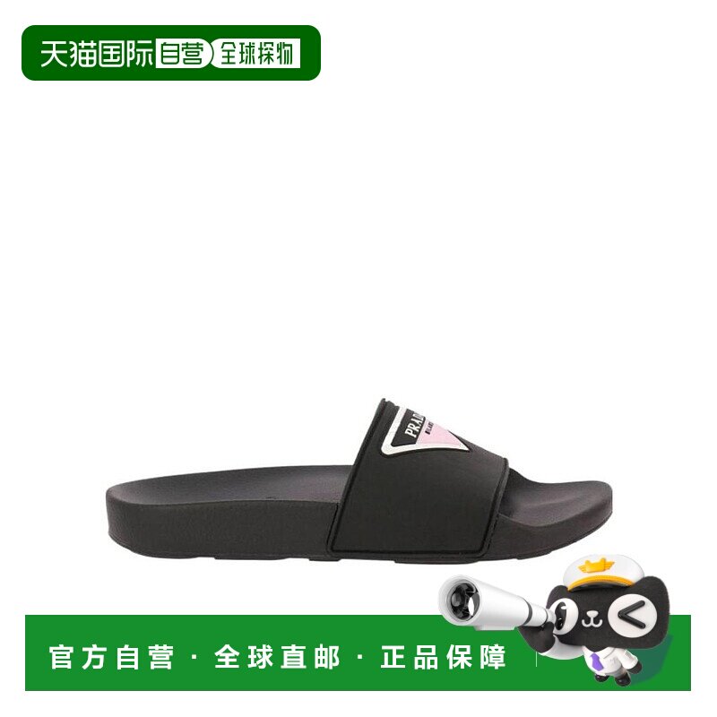 PRADA 女士凉鞋 1XX4383KB8NOROA AW2021 黑色 徽标凉拖