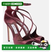 高跟 Choo 潮奢 1h可退 Azia Jimmy 女士 绸缎凉鞋 周仰杰 110