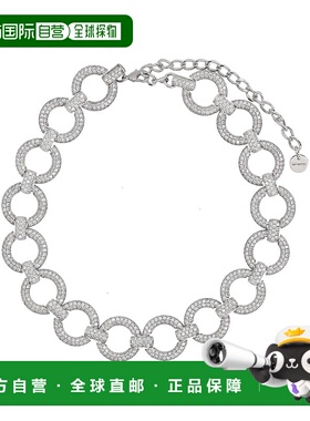 1h可退 潮奢 Self-Portrait 女士 水晶短项链 AW25618NSLSILVER