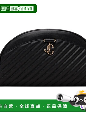 1h可退 潮奢 Jimmy Choo 周仰杰 女士 黑色 Avn Curve 手拿包 AVN