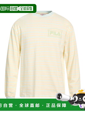 1h可退 潮奢 Aries X Fila 男士 T恤 blue蓝色 舒适时尚斐乐男装