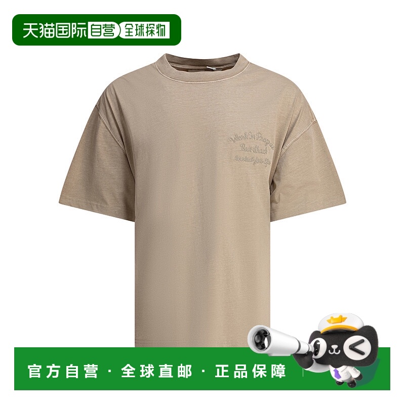 1h可退 CARHARTT WIP 男士T恤 I034660G1GD SS2025 浅棕色短袖
