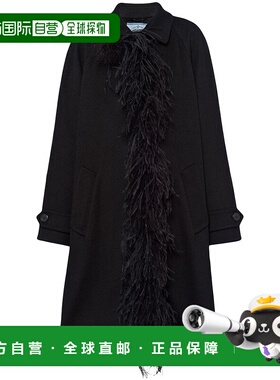 1h可退 潮奢 Prada 普拉达 女士 单排扣羊绒大衣 P604RKSOOO132U