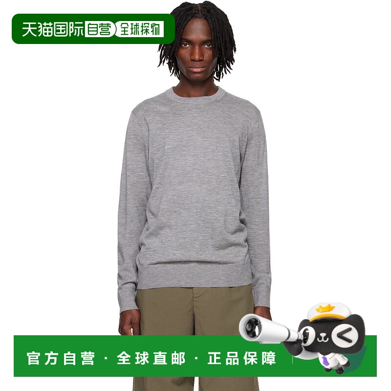 1h可退 潮奢 Guest in Residence 男士 灰色 Airy True Crew 毛衣