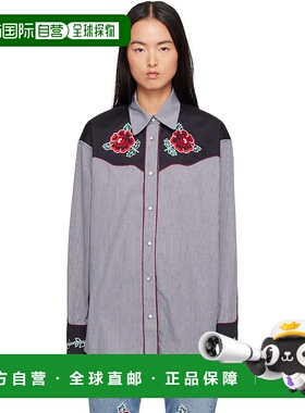 1h可退 潮奢 Molly Goddard 女士 灰色 & 黑色 Meredith 衬衫 MGA