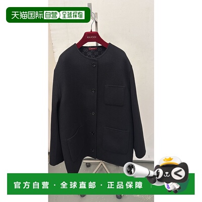 GUCCI 男士卫衣 840657Z7ASL1189 AW2025 黑色