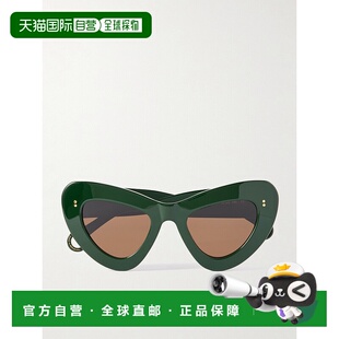 1h可退 潮奢 J.W. Anderson 女士 蝴蝶猫眼醋纤太阳眼镜 EW0028FA