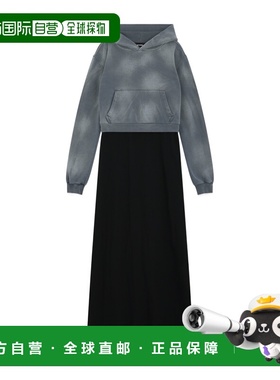 WE11DONE 女士连衣裙 WDTH224838WCH AW2024 黑色 分层式连衣裙