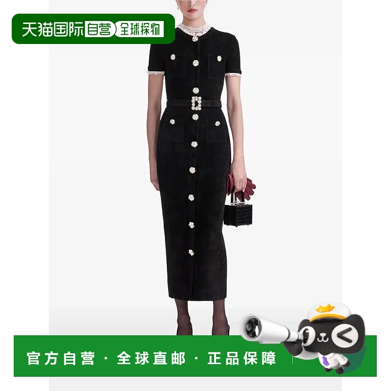 1h可退 SELF-PORTRAIT 女士连衣裙 AW25015MAB AW2025 黑色