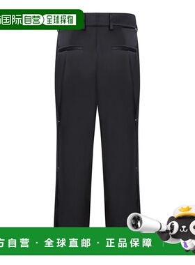 AMIRI 男士休闲裤 AW23MAW015001 SS2024 黑色 Metal monogram tr