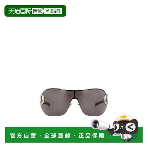 GUCCI 女士眼镜 865675J16918112 SS2026 灰色 无框面罩太阳镜