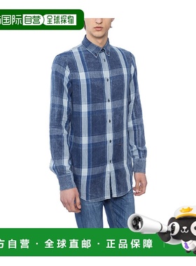 DSQUARED2 男士衬衫 DL095730524001BLU SS2018 蓝色