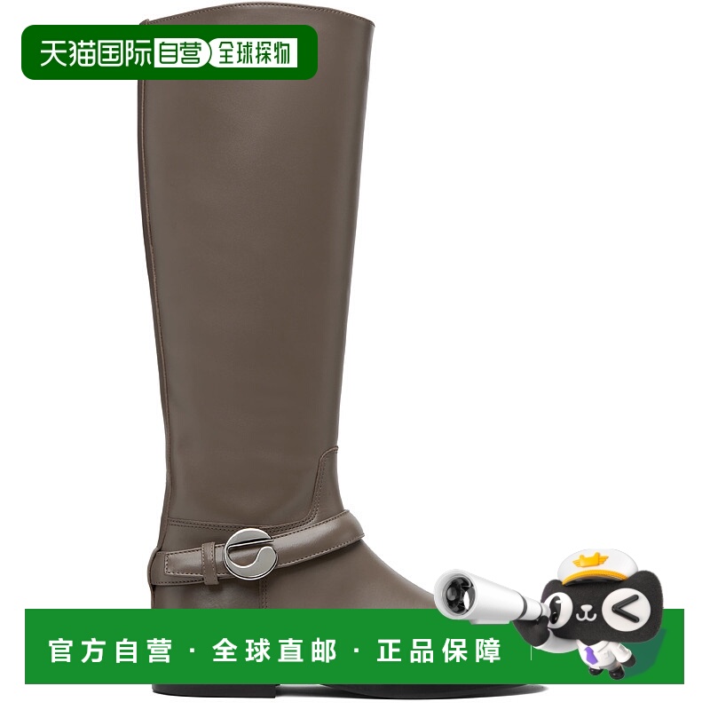 1h可退 潮奢 Coperni 女士 灰褐色 Belt Cavalier 高筒靴 COPSH85