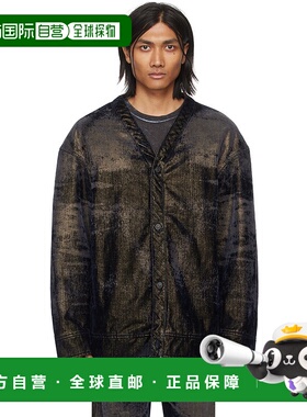 1h可退 潮奢 Diesel 迪赛 男士 黑色 & 金色 D-Conf-S 牛仔夹克 A