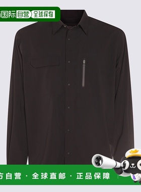HERNO 男士衬衫 CM000004U12691Z9300 SS2025 黑色长袖