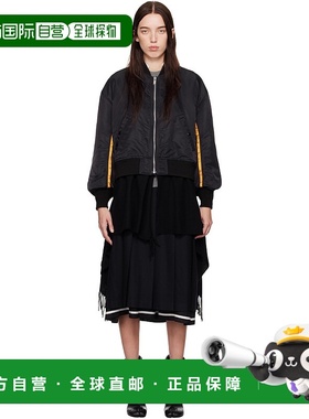 1h可退 潮奢 undercover 高桥盾 女士 黑色 Scarf 飞行员夹克 UC2