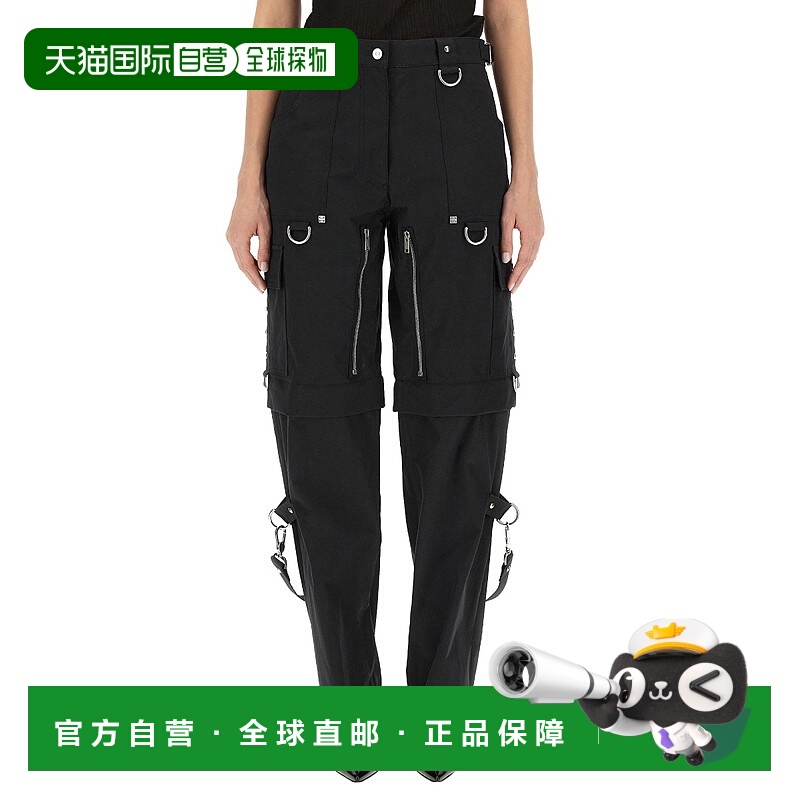 1h可退 GIVENCHY 女士休闲裤 BW511Y14Y3 CO 黑色