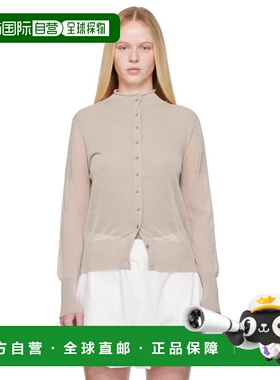 1h可退 潮奢 AMOMENTO 女士 灰色 Wholegarment Sheer 开衫 AM25S