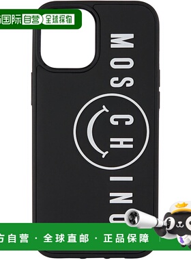 1h可退 潮奢 Moschino 莫斯奇诺 女士 黑色徽标 iPhone 12 Pro Ma