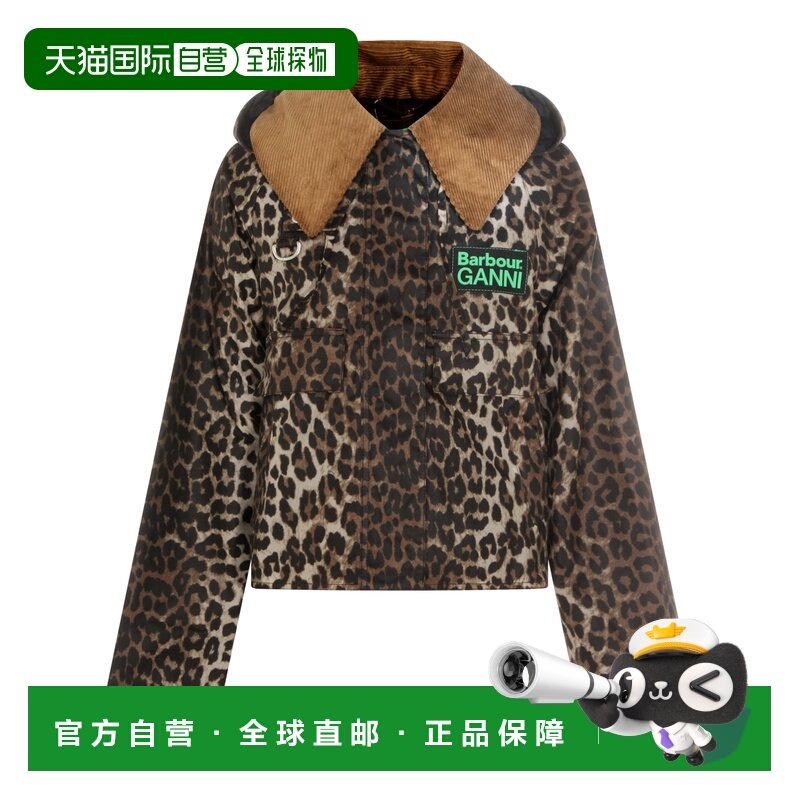 1h可退 潮奢 barbour 巴伯尔 女士 X Ganni 豹紋夾克 LWX1529外套,女装/女士精品,风衣,淘宝优惠券,粉丝福利购,淘宝优惠卷