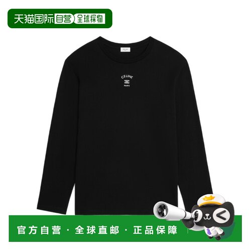 CELINE 女士T恤 RX0LL124238AW CO 黑色 长袖T恤