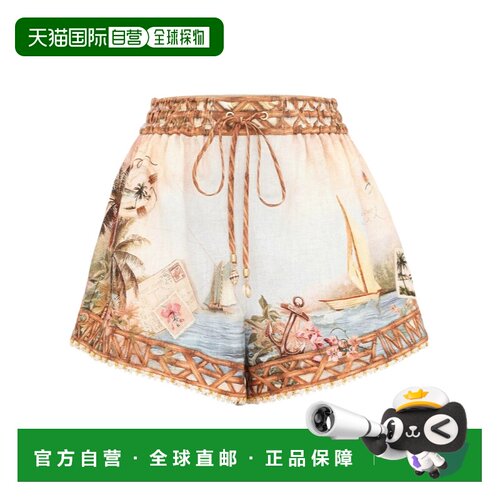 1h可退 ZIMMERMANN 女士短裤 8143ASS263ISMB AW2026 花色